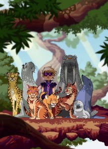 Carahil and his family (Felipe Montecinos)