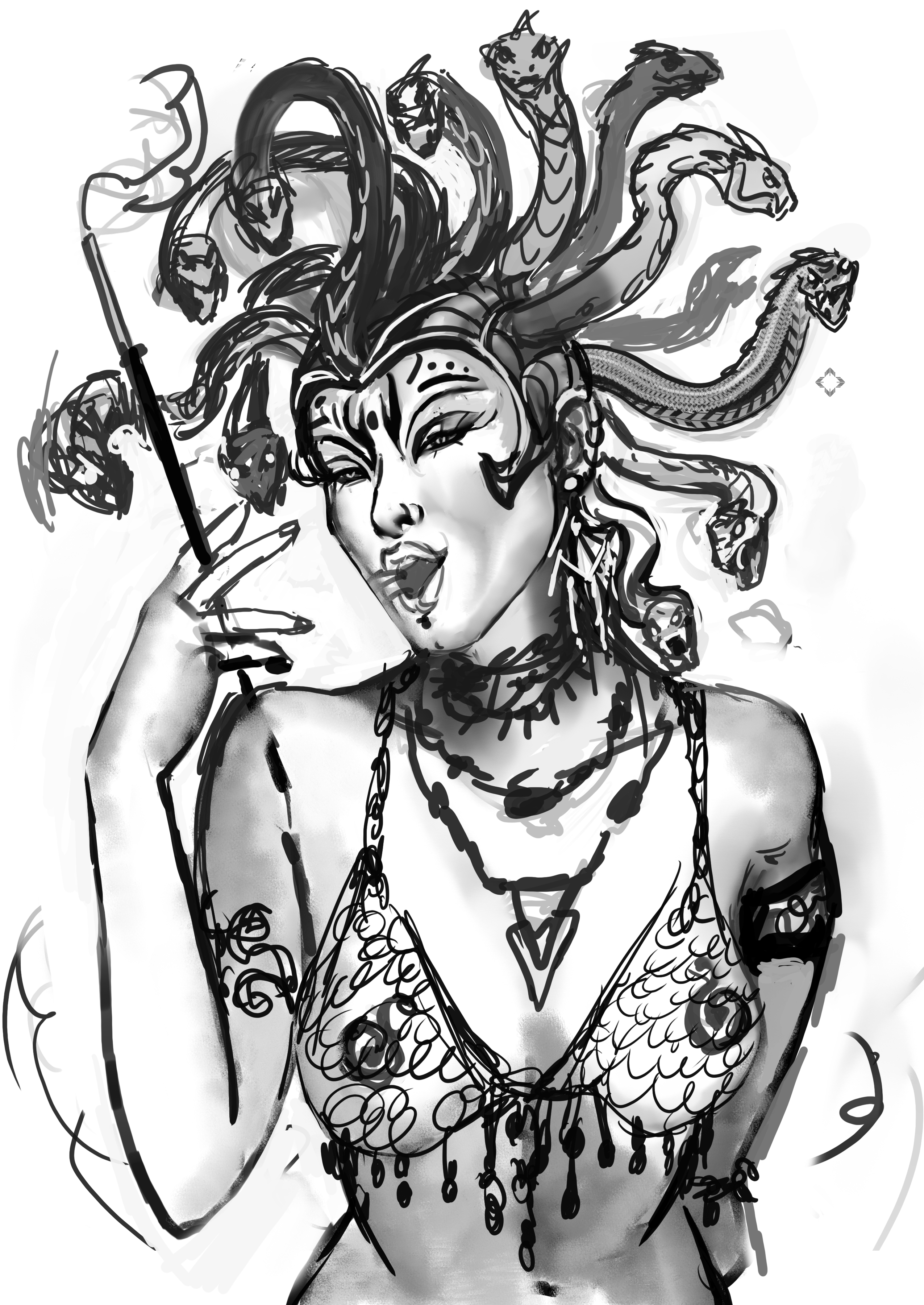 snake head whore sketch2